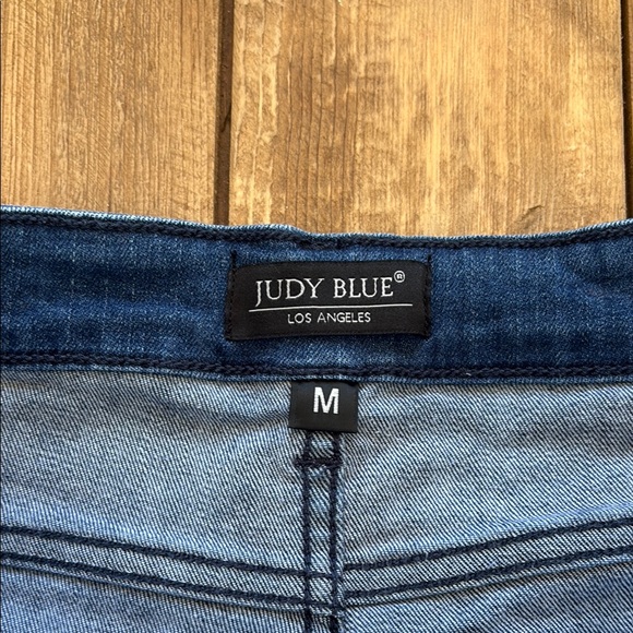Judy Blue Women's Blue Denim Shorts - Picture 2 of 4